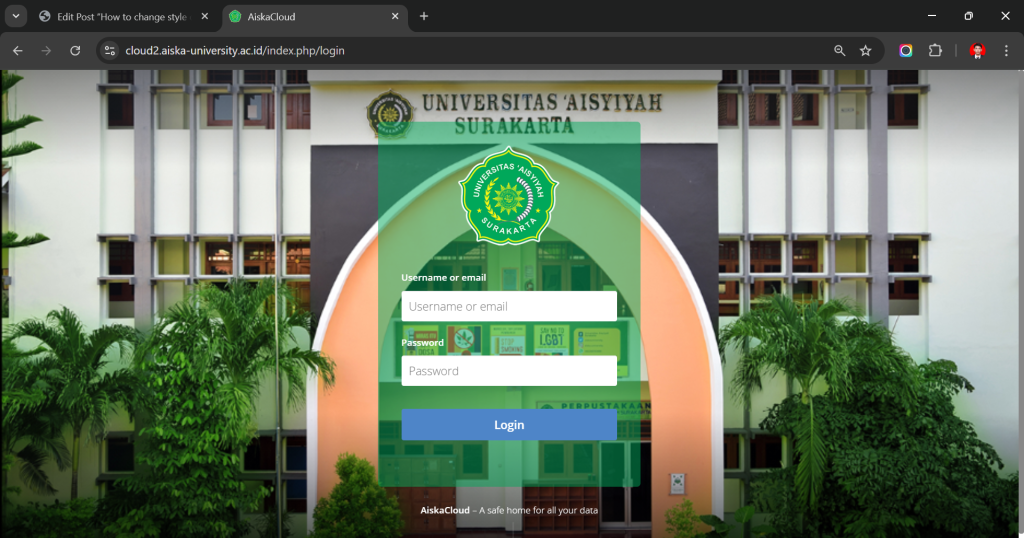 How to change style of ownCloud